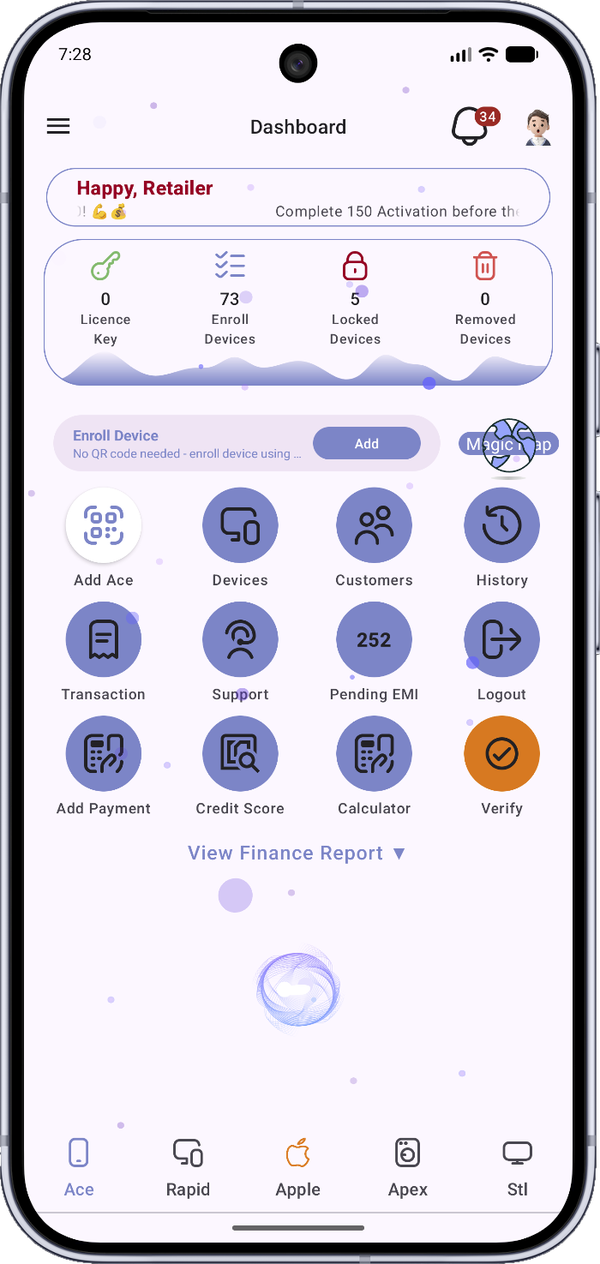 FDL app dashboard