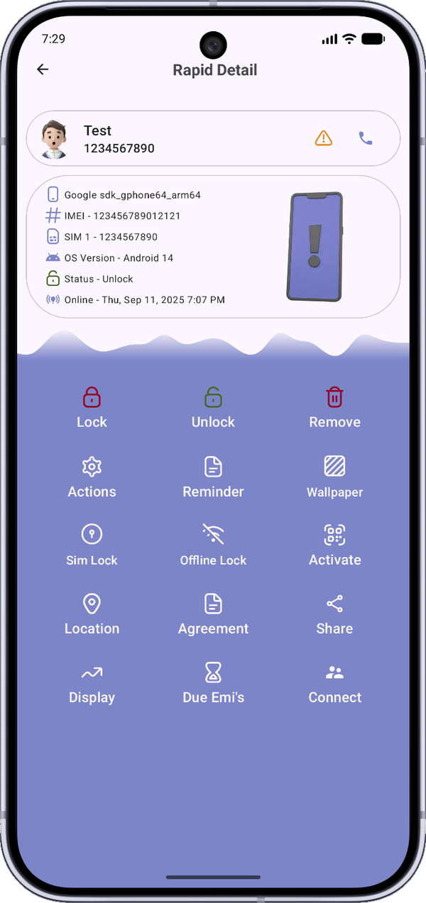 FDL app: Recover appliance EMIs on time